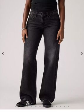 Levi's Black Low Loose Jeans
